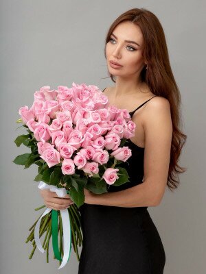 Букет Нежно-Розовых Роз